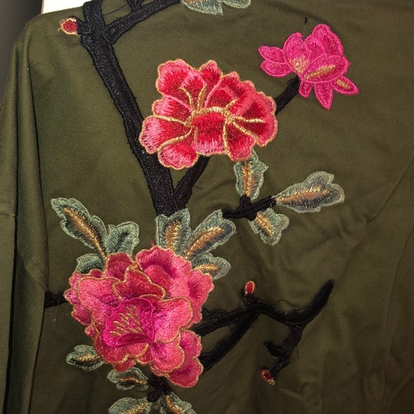 Zara woman green denim jacket - Picture 6 of 6